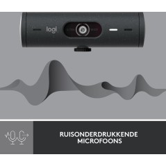 Logitech BRIO 500 1920x1080 Wired Webcam - Superior Clarity & Smart Features for Video Calls